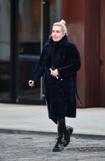 YOLANDA HADID Out and About in New York 01/18/2022