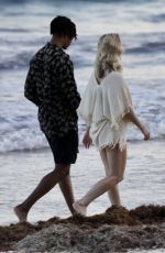 ZARA LARSSON Out with Boyfriend at a Beach in Tulum 01/07/2022