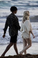 ZARA LARSSON Out with Boyfriend at a Beach in Tulum 01/07/2022