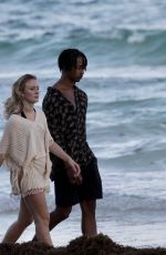 ZARA LARSSON Out with Boyfriend at a Beach in Tulum 01/07/2022