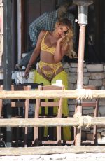 ZITA VASS, CARMEN CARRERA and TESS BALDWIN Shottinfor New Honey Birdette Campaign at Saddle Ranch in West Hollywood 02/27/2022