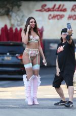 ZITA VASS, CARMEN CARRERA and TESS BALDWIN Shottinfor New Honey Birdette Campaign at Saddle Ranch in West Hollywood 02/27/2022