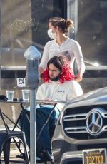 ADDISON RAE and Fedi Out for Breakfast in Studio City 02/08/2022