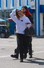 ADDISON RAE and Omer Fedi Out for Lunch in Los Angeles 02/26/2022
