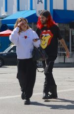 ADDISON RAE and Omer Fedi Out for Lunch in Los Angeles 02/26/2022
