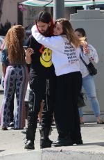 ADDISON RAE and Omer Fedi Out for Lunch in Los Angeles 02/26/2022