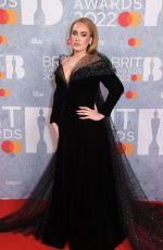 ADELE at Brit Awards 2022 in London 02/08/2022