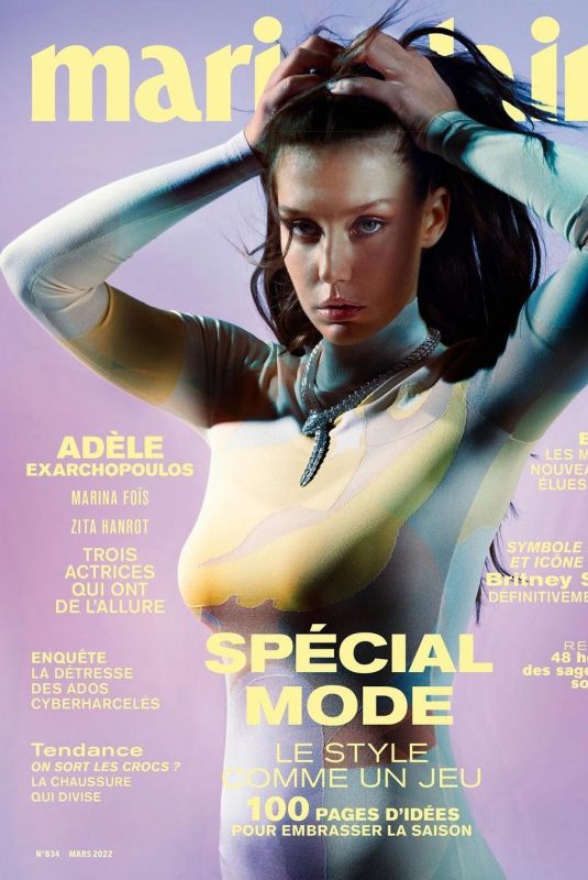 ADELE EXARCHOPOULOS in Marie Claire Magazine, France March 2022
