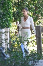 ALESSANDRA AMBROSIO Arrives at Her Home in Brentwood 02/03/2022