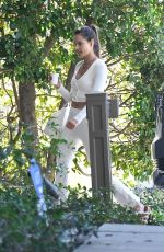 ALESSANDRA AMBROSIO Arrives at Her Home in Brentwood 02/03/2022