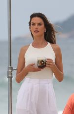 ALESSANDRA AMBROSIO at a Photoshoot on the Beach in Rio de Janeiro 02/07/2022