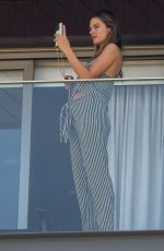 ALESSANDRA AMBROSIO at Her Hotel Balcony in Rio de Janeiro 02/09/2022