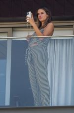 ALESSANDRA AMBROSIO at Her Hotel Balcony in Rio de Janeiro 02/09/2022