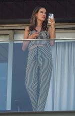 ALESSANDRA AMBROSIO at Her Hotel Balcony in Rio de Janeiro 02/09/2022