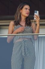 ALESSANDRA AMBROSIO at Her Hotel Balcony in Rio de Janeiro 02/09/2022