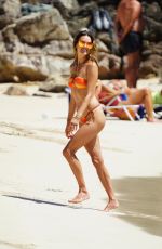 ALESSANDRA AMBROSIO in Bikini at a Beach in St.Barths 02/24/2022