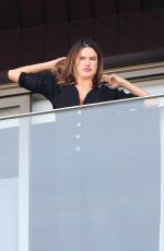 ALESSANDRA AMBROSIO on Her Hotel Balcony in Rio de Janeiro 02/04/2022