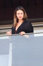 ALESSANDRA AMBROSIO on Her Hotel Balcony in Rio de Janeiro 02/04/2022