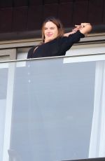 ALESSANDRA AMBROSIO on Her Hotel Balcony in Rio de Janeiro 02/04/2022