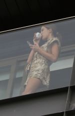ALESSANDRA AMBROSIO Out for Coffee in Rio de Janeiro 02/03/2022