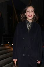 ALEXA CHUNG Arrives at Perfect Magazine Party at London Fashion Week 02/21/2022