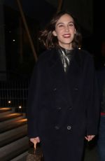 ALEXA CHUNG Arrives at Perfect Magazine Party at London Fashion Week 02/21/2022