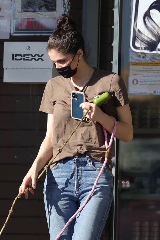 ALEXANDRA DADDARIO at a Pet Clinic in Los Angeles 02/04/2022