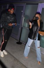 ALEXIS GALE Arrives at Lakers Game at Crypto.com Arena in Los Angeles 02/02/2022
