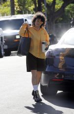 ALIA SHAWKAT Heading to Her Office in Los Angeles 02/08/2022