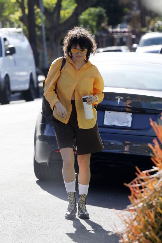 ALIA SHAWKAT Heading to Her Office in Los Angeles 02/08/2022