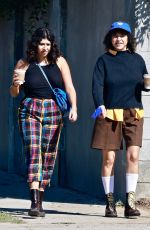 ALIA SHAWKAT Out with Friend in Los Feliz 02/16/2022