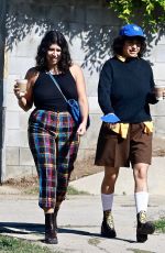 ALIA SHAWKAT Out with Friend in Los Feliz 02/16/2022