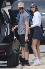 ALYSSA MILLER Leaves a Tennis Court in Malibu 02/02/2022