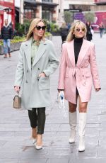 AMANDA HOLDEN and ASHLEY ROBERTS Leaves Global Radio in London 02/28/2022