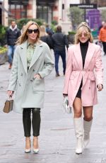 AMANDA HOLDEN and ASHLEY ROBERTS Leaves Global Radio in London 02/28/2022