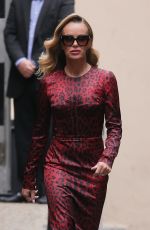 AMANDA HOLDEN Arrives at Britains Got Talent in London 02/10/2022