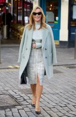 AMANDA HOLDEN Leaves Global Radio at Leicester Square in London 02/01/2022