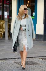 AMANDA HOLDEN Leaves Global Radio at Leicester Square in London 02/01/2022