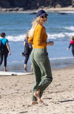 AMANDA KLOOTS Out at a Beach in Malibu 02/06/2022