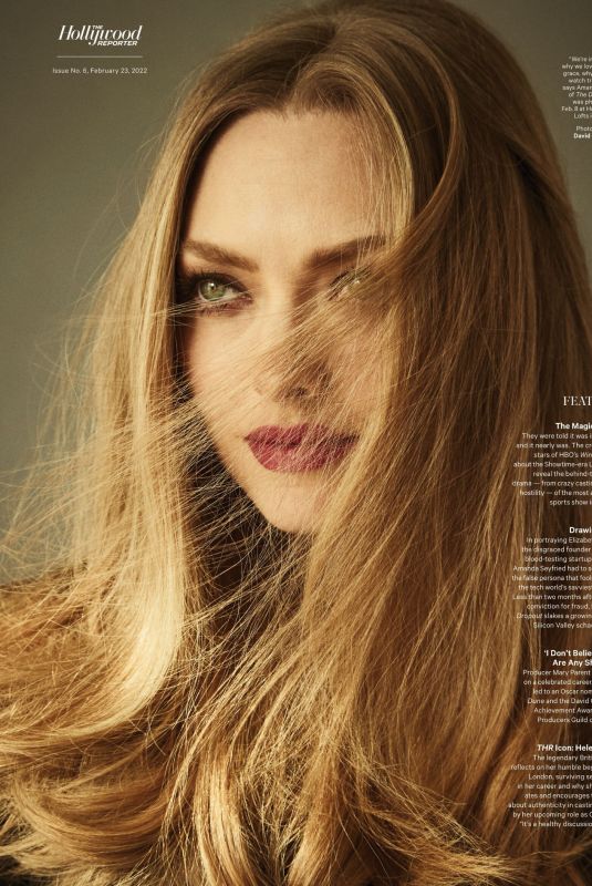 AMANDA SEYFRIED in The Hollywood Reporter, February 2022