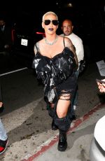 AMBER ROSE Arrives at The Nice Guy in West Hollywood 02/12/2022