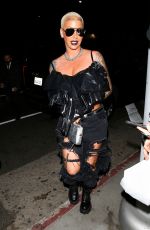 AMBER ROSE Arrives at The Nice Guy in West Hollywood 02/12/2022