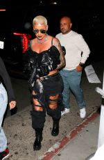 AMBER ROSE Arrives at The Nice Guy in West Hollywood 02/12/2022
