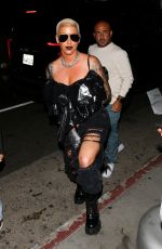 AMBER ROSE Arrives at The Nice Guy in West Hollywood 02/12/2022