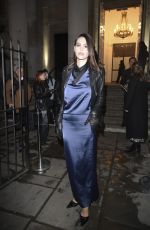 AMELIA HAMLIN Arrives at Daniel W. Fletcher Fashion Show in London 02/19/2022