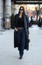 AMELIA HAMLIN Out at Milan Fashion Week 02/22/2022