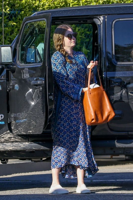 AMY ADAMS Arrives at Beauty Salon in Beverly Hills 02/17/2022