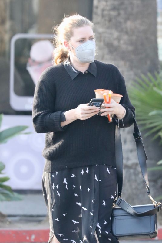 AMY ADAMS Arrives at School of Rock Music in Los Angeles 02/01/2022