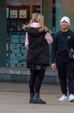 AMY DOWDEN Arrives at Her Hotel in Liverpool 02/03/2022