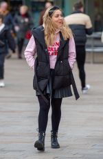 AMY DOWDEN Arrives at Her Hotel in Liverpool 02/03/2022